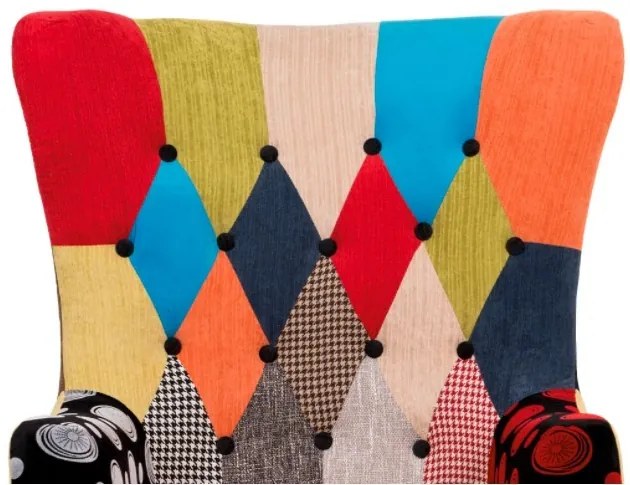 Tv És Pihenő Fotel Patchwork Színben Ak-101