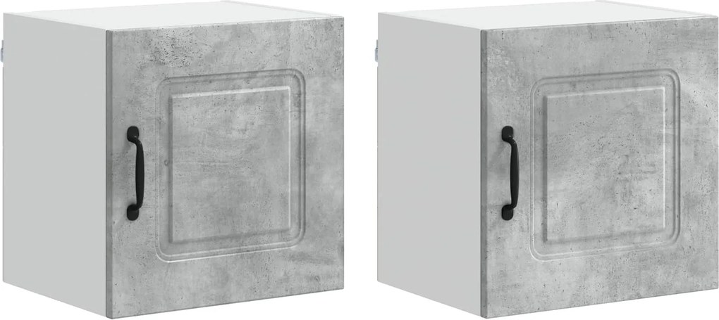 vidaXL Konyhaszekrény Kalmar 2 pcs Beton Szürke 40 x 31 x 40 cm