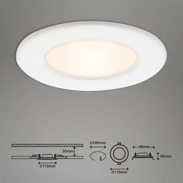 3 darabos szett – fürdőszobai beépíthető LED lámpa LED/6W/230V 3000K IP44 fehér