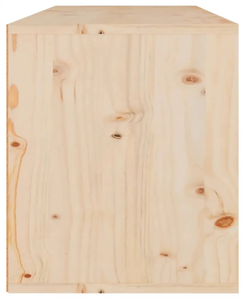 tömör fenyőfa faliszekrény 80 x 30 x 35 cm