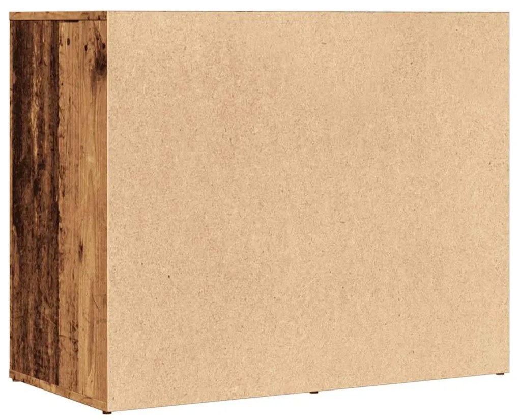 antik fa szerelt fa pipereszekrény 80 x 40 x 65 cm