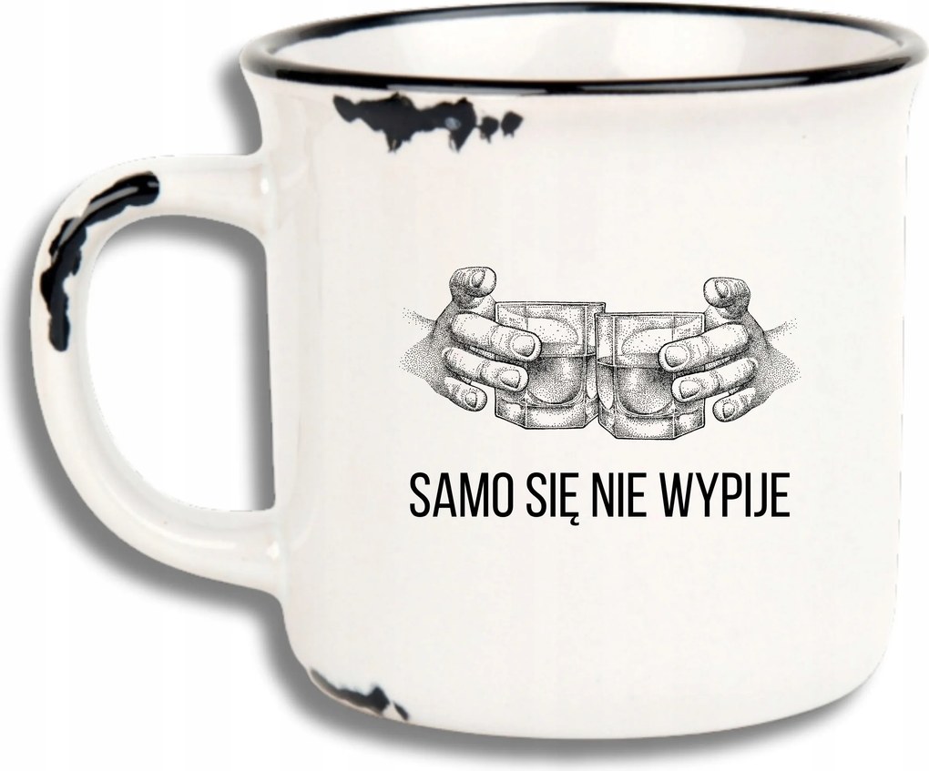 Bögre Fehér Retro Vicces Ajándék Apák Napja Nem Iszik Magától