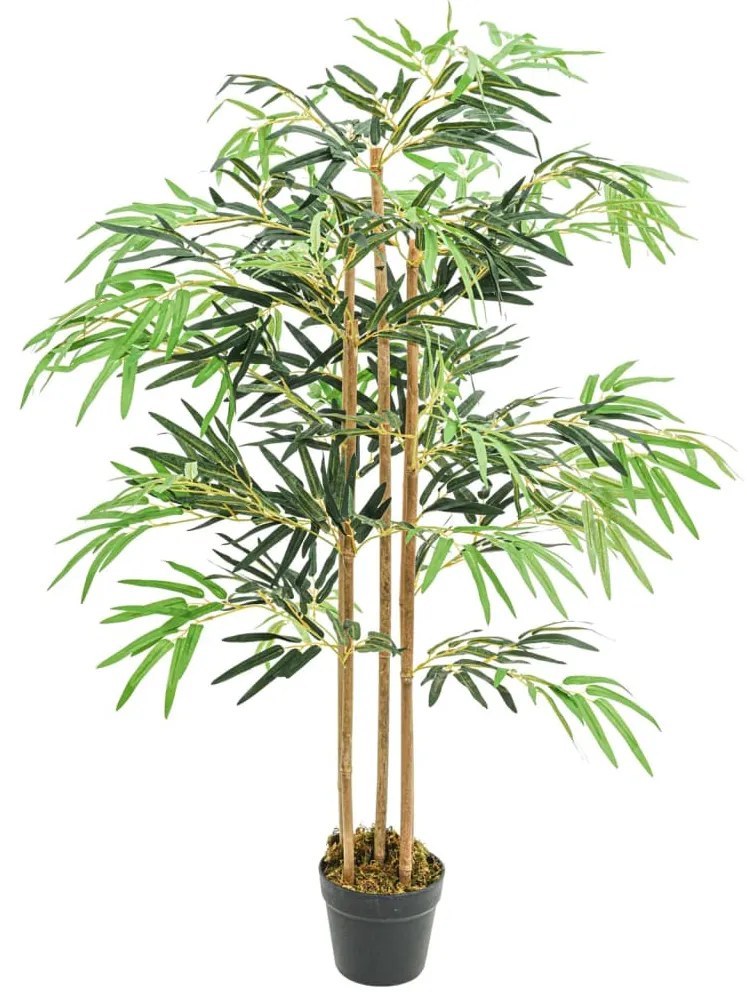 vidaXL zöld mű bambuszfa 730 levéllel 120 cm
