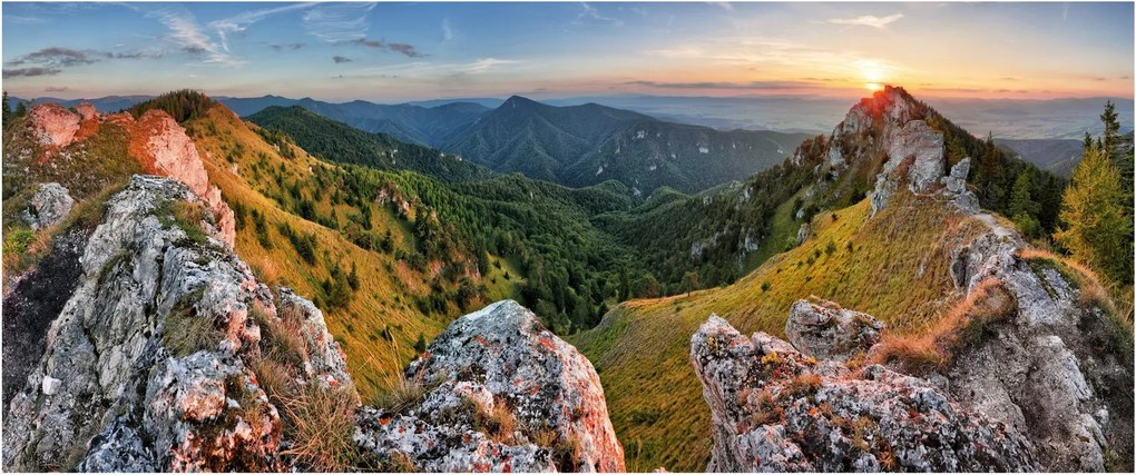 Kép - Hegyi táj (120x50 cm)