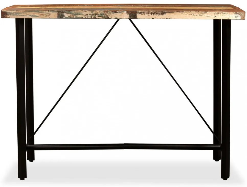 7 részes tömör újrahasznosított fa/valódi bőr bárszett