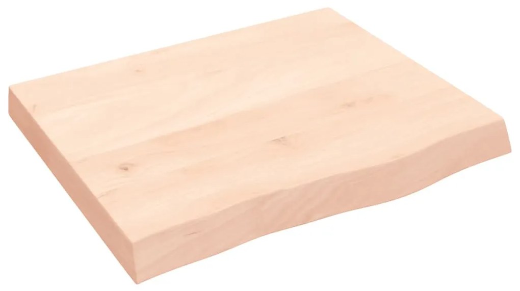 kezeletlen tömör tölgyfa fali polc 60x50x(2-6) cm
