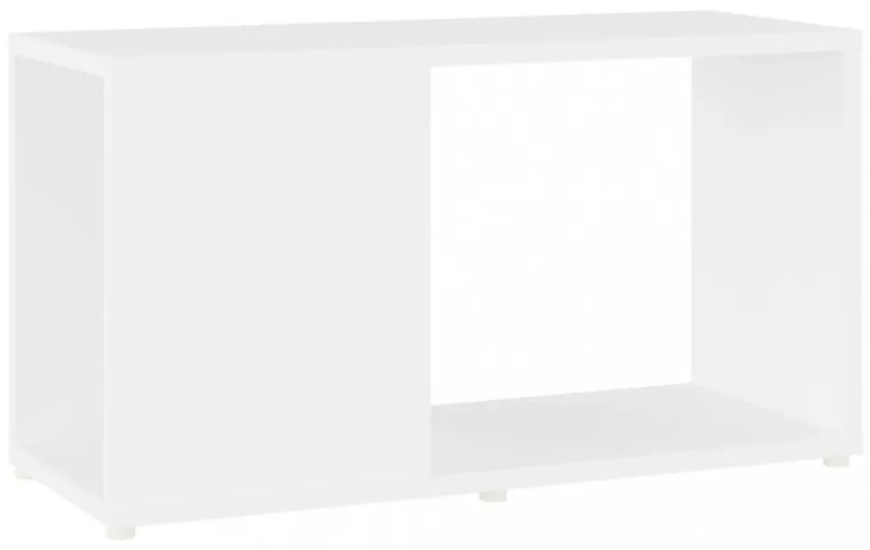 fehér szerelt fa TV-szekrény 60 x 24 x 32 cm