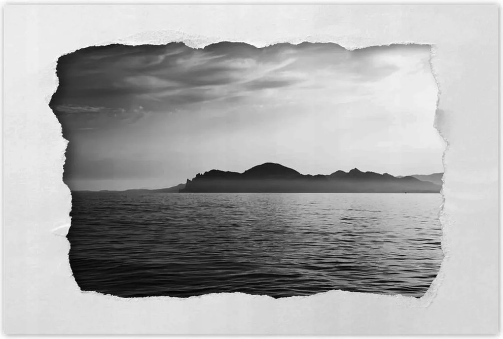 Poszterek 60x40 Tájkép ködös hegyekkel