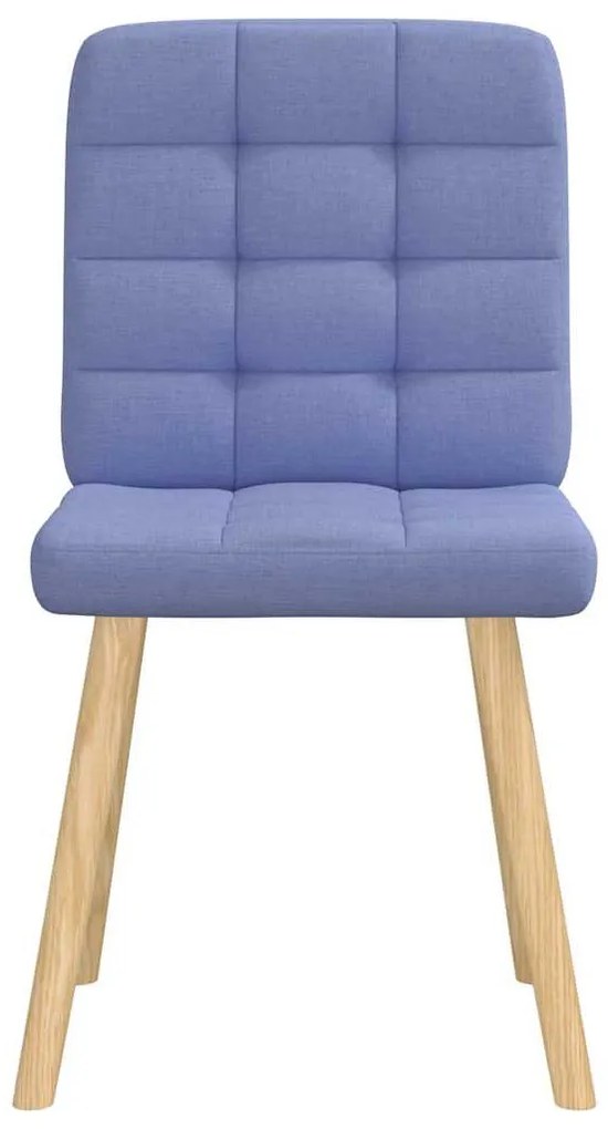 vidaXL étkezőszékek 2 db Jeans kék szövet