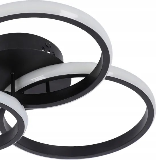 LED dimmelhető mennyezeti lámpatest LED/70W/230V 3000-6500K fekete + távirányító