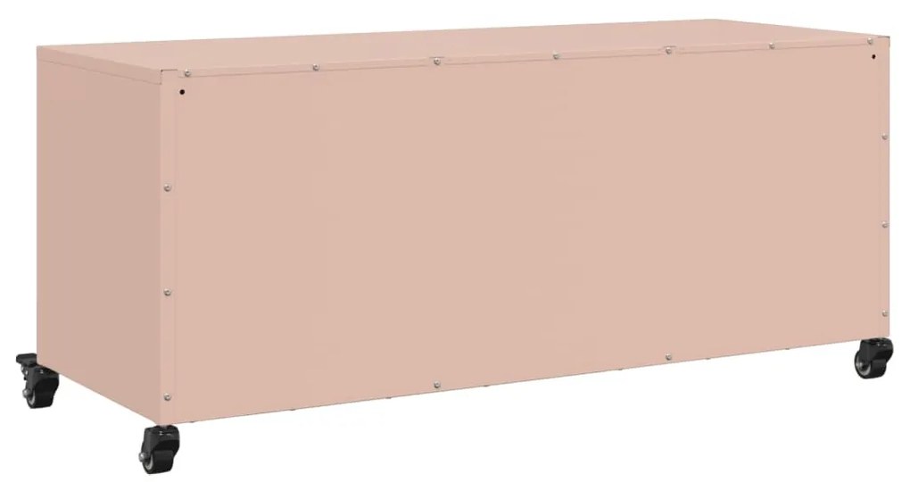 rózsaszín acél TV-szekrény 100,5 x 39 x 43,5 cm