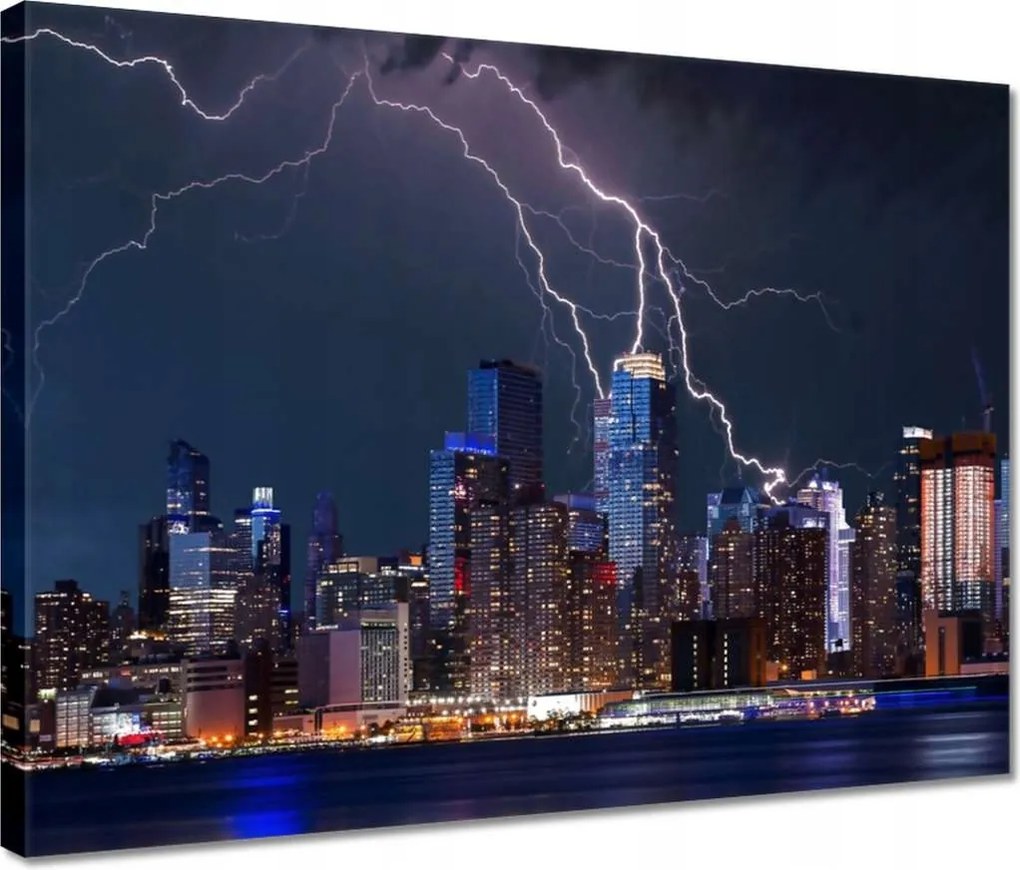 Vászonkép 40x30 New York éjszaka