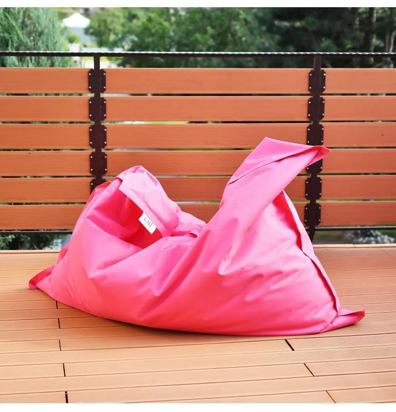 EMI rózsaszín nylon babzsákfotel