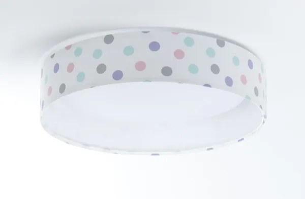 GALAXY KIDS LED/24W/230V színes pöttyös dimmelhető lámpa + távirányító