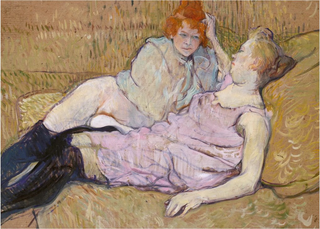 Kép - Henri de Toulouse-Lautrec, The Sofa, reprodukciók (70x50 cm)