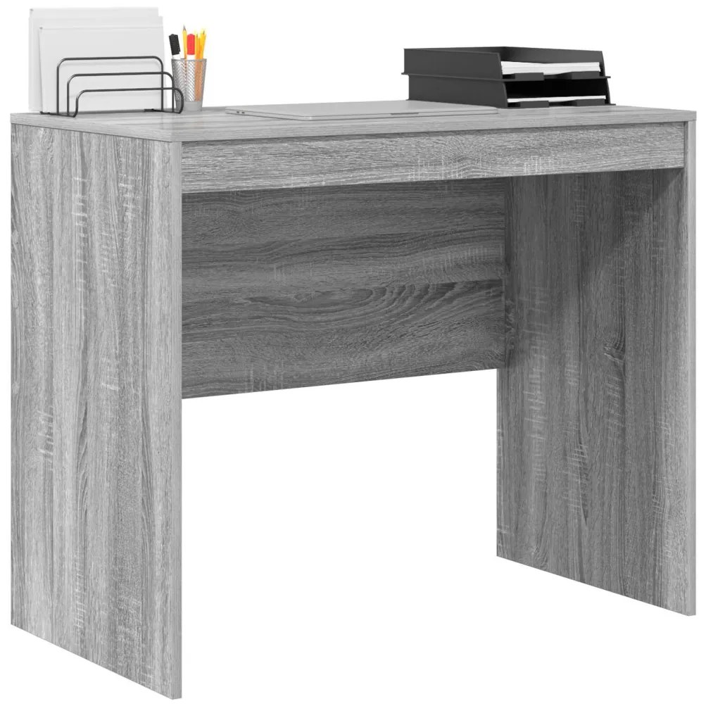 Szürke Íróasztal Szürke sonoma MDF 90 x 50 x 76 cm
