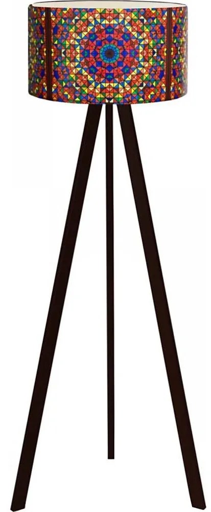 Állólámpa AYD 1xE27/40W/230V barna/színes