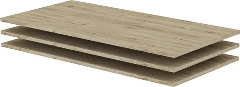 BERNO polcok, 200 cm | Jackson hickory tölgy