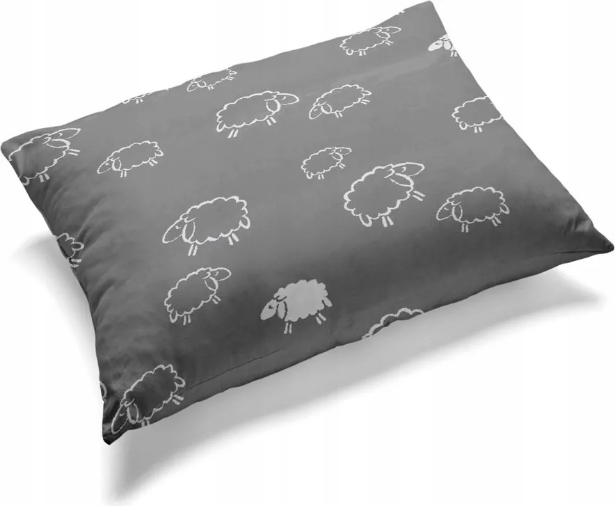 Párnahuzat 70x80cm Kéreg Párna Bárány Szürke