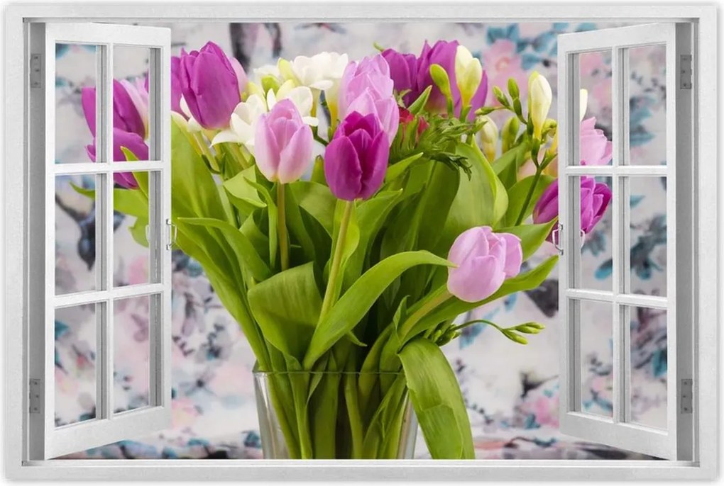 Poszterek 60x40 Tulipán csokor Virágok