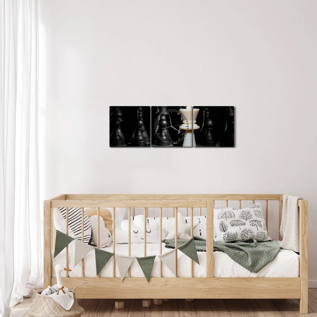 Kép - Sakk (órával) (90x30 cm)