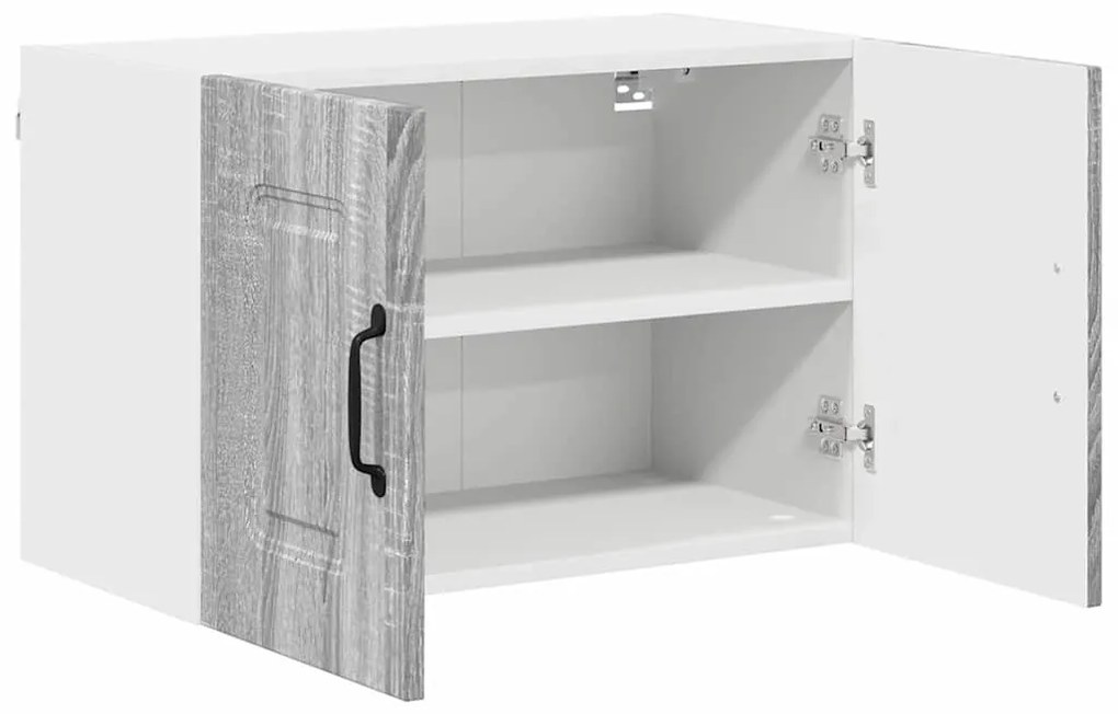 Fali konyhaszekrény 2 pcs Szürke Sonoma 60 x 31 x 40 cm Faanyag
