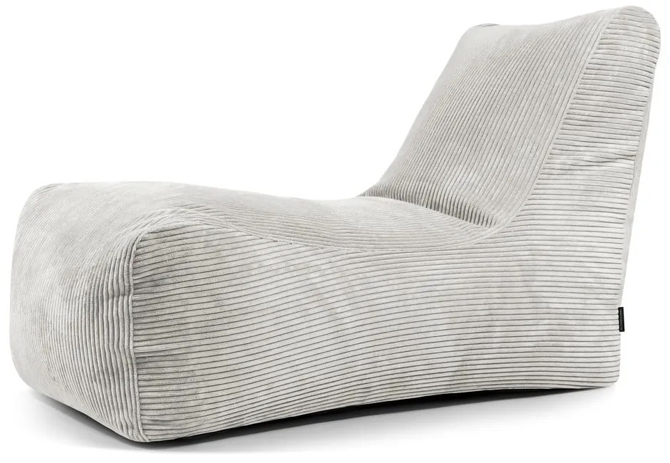 Krémszínű kordbársony babzsákfotel Lounge – SLOWDOWN