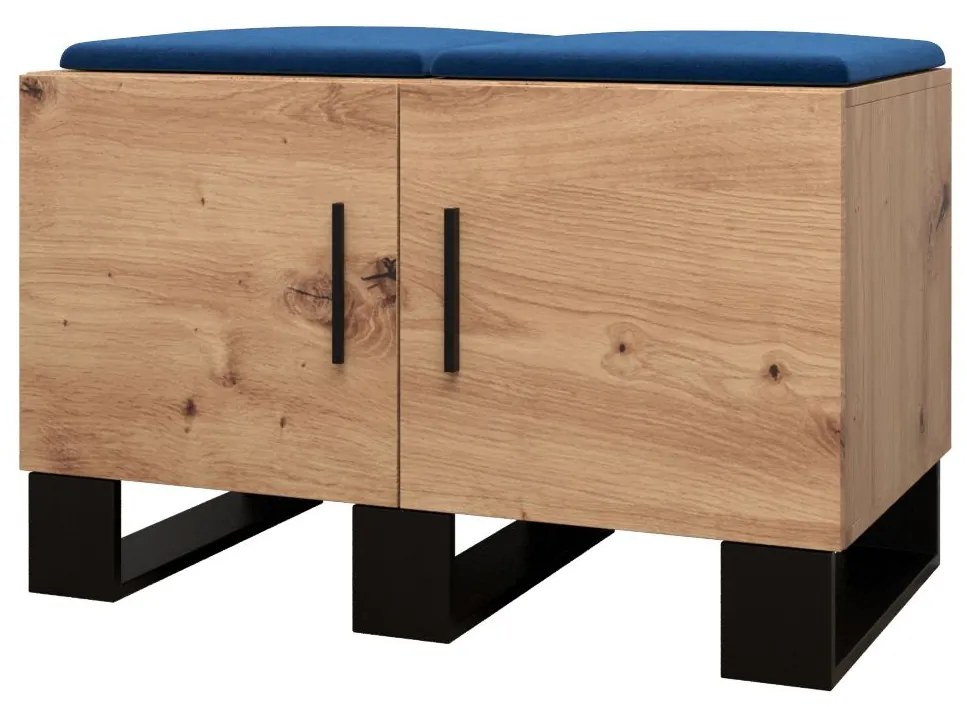 Előszobabútor Amanda 21 (artisan tölgy + kék). 1086042