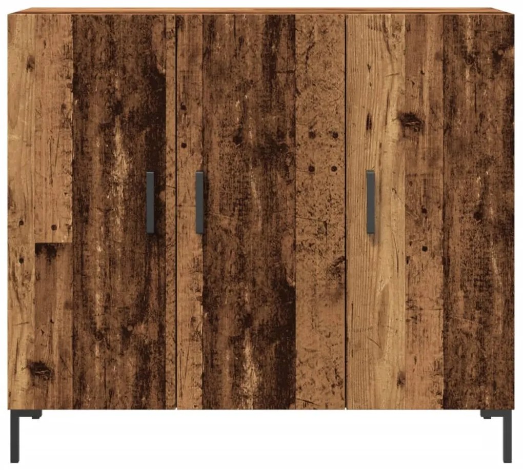 antik fa színű szerelt fa tálalószekrény 90 x 34 x 80 cm