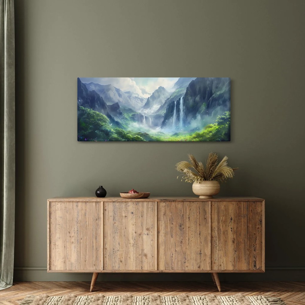 Kép - Vízesések völgye (120x50 cm)