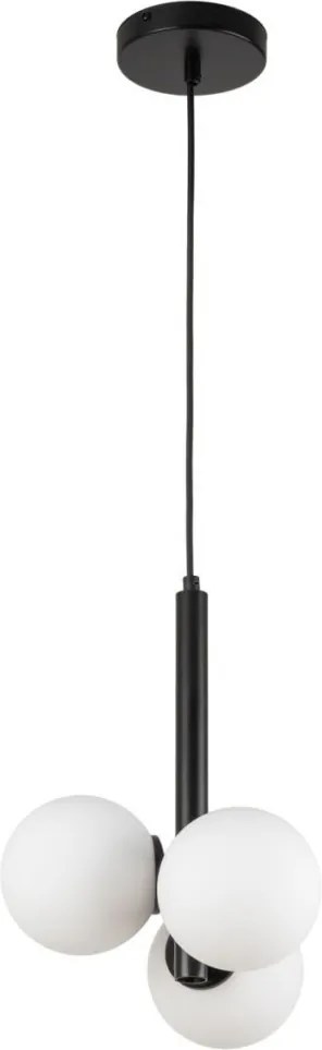 SIGMA LIGHTING 33486 PERLA Többágú Függesztett Lámpa Fehér, Fekete G9 IP20