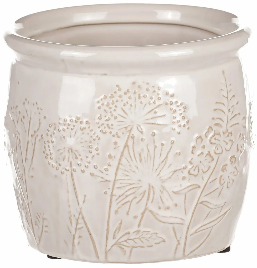 Flores virágtartó, 14 x 12 x 14 cm, kerámia