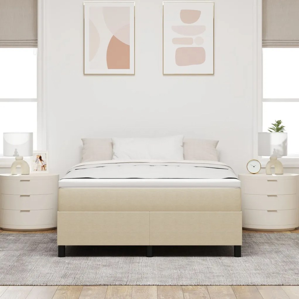 Boxspring Ágy Matraccal Világos Zöld Szürke 140x200 cm Kordbársony
