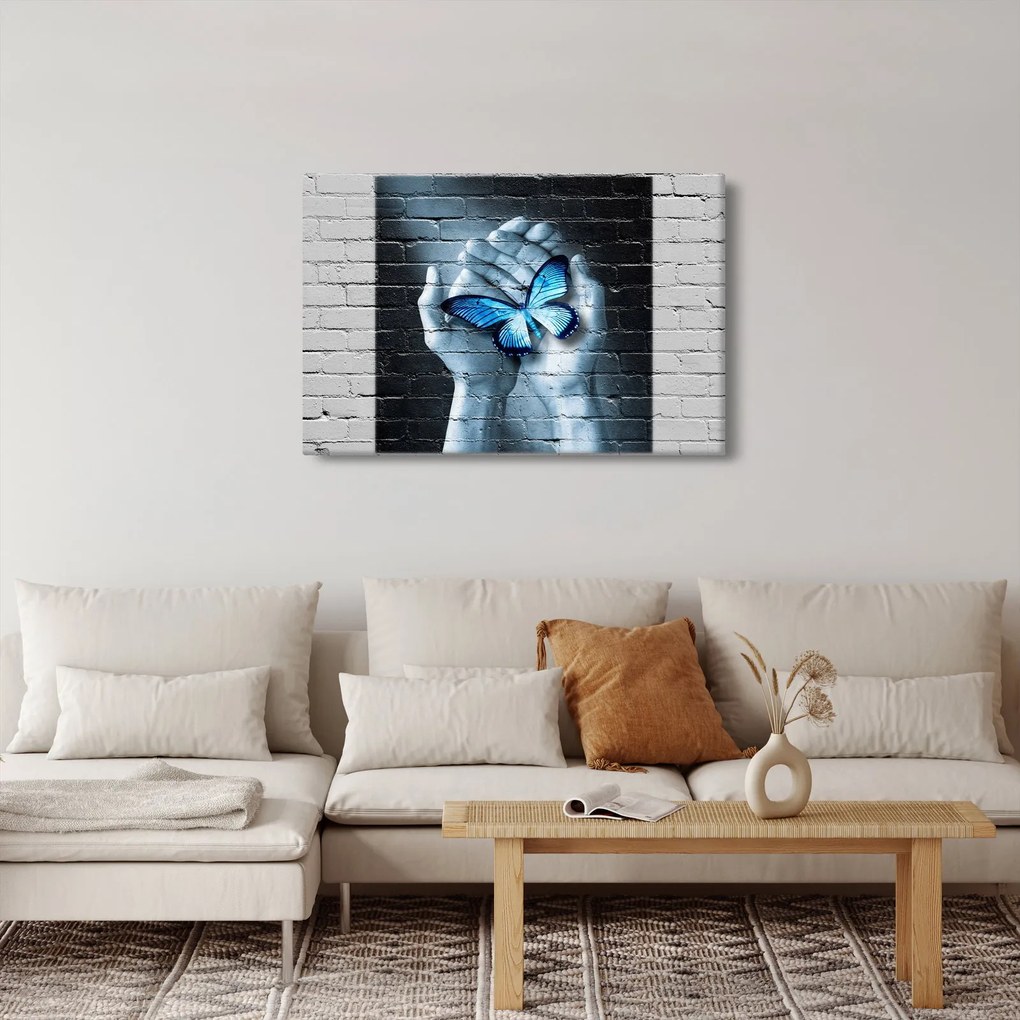 A pillangó képe a falon (90x60 cm)