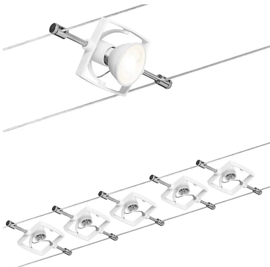 Paulmann 94149 - 5x GU5,3/10W spotlámpa TECH 230V kábelrendszerhez