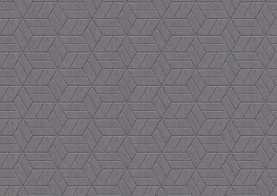 Szürke tapéta ezüst geometriai mintával Vinyl tömbök