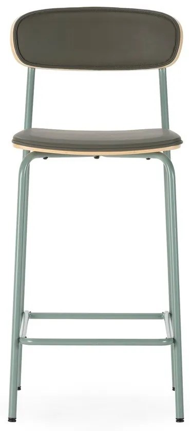 Sötétzöld kárpitozott bárszék szett 2 db-os (ülésmagasság 65,5 cm) Saula – Marckeric