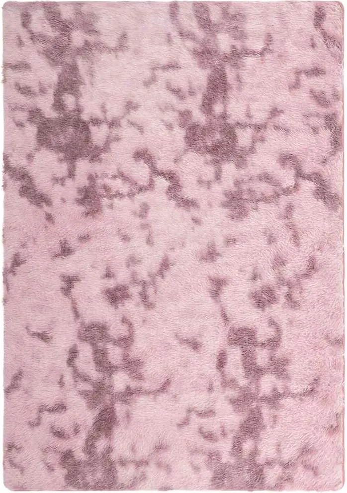 vidaXL poros rózsaszín hosszú szálú NAVARRA bozontos szőnyeg 160x230cm