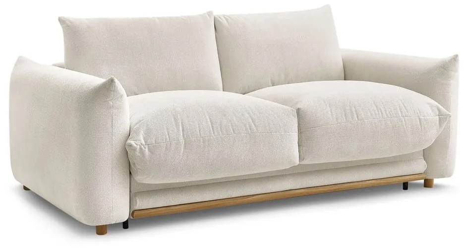 Krémszínű kinyitható kanapé 214 cm Ernest – Bobochic Paris