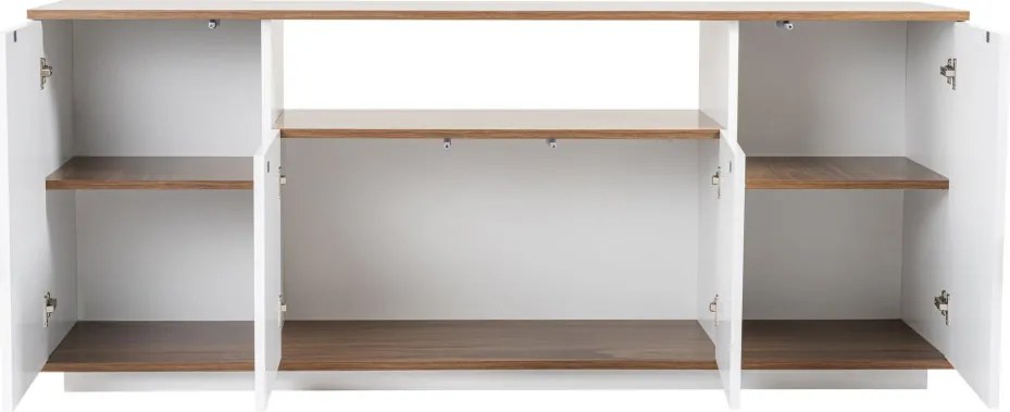 Arista komód, fehér-dió, 180 cm