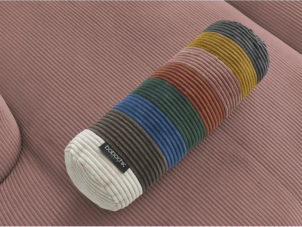 Rózsaszín kordbársony kanapé 250 cm Belair – Bobochic Paris