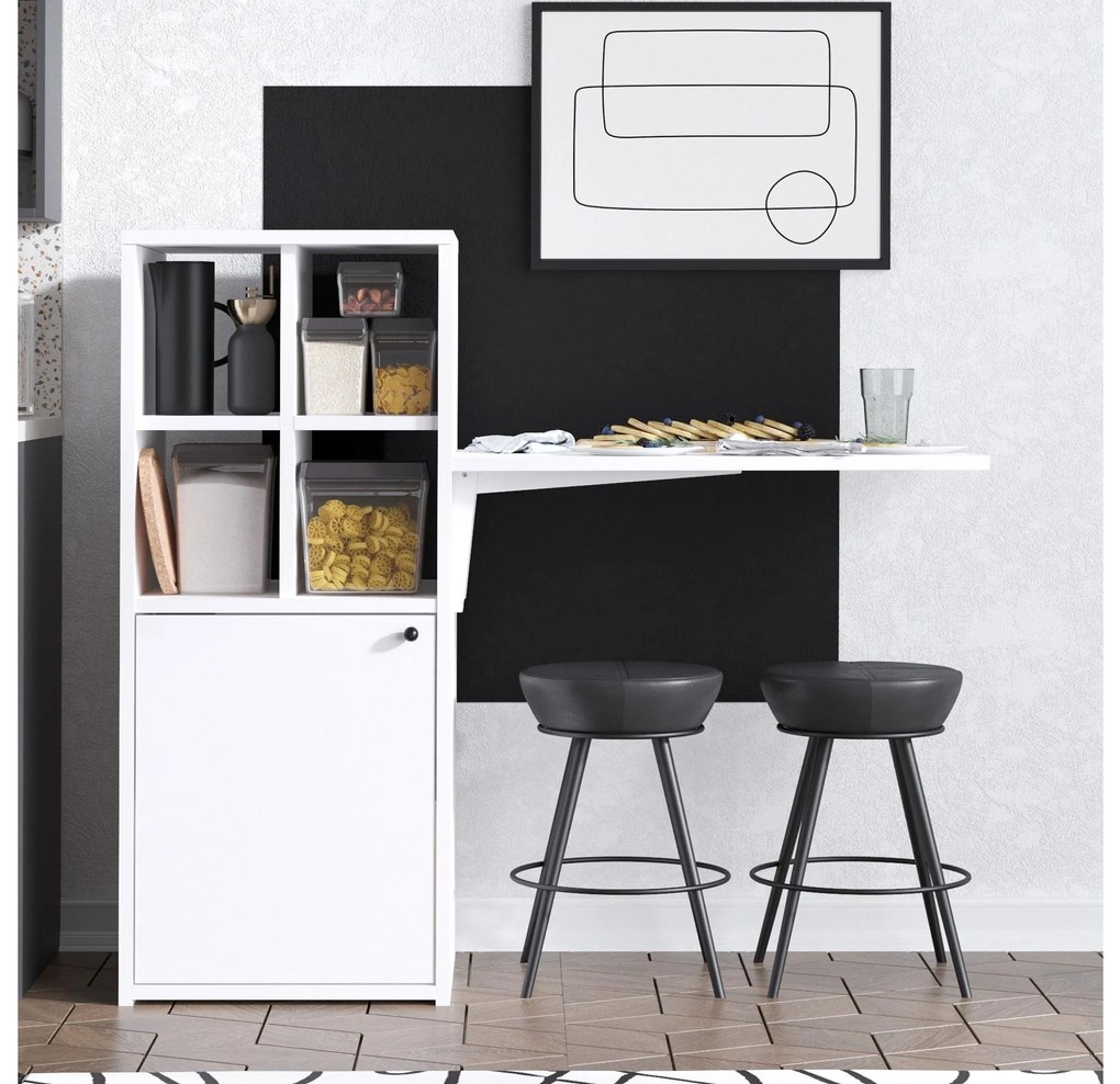 PC asztal Mixity (fehér + fekete). 1089379
