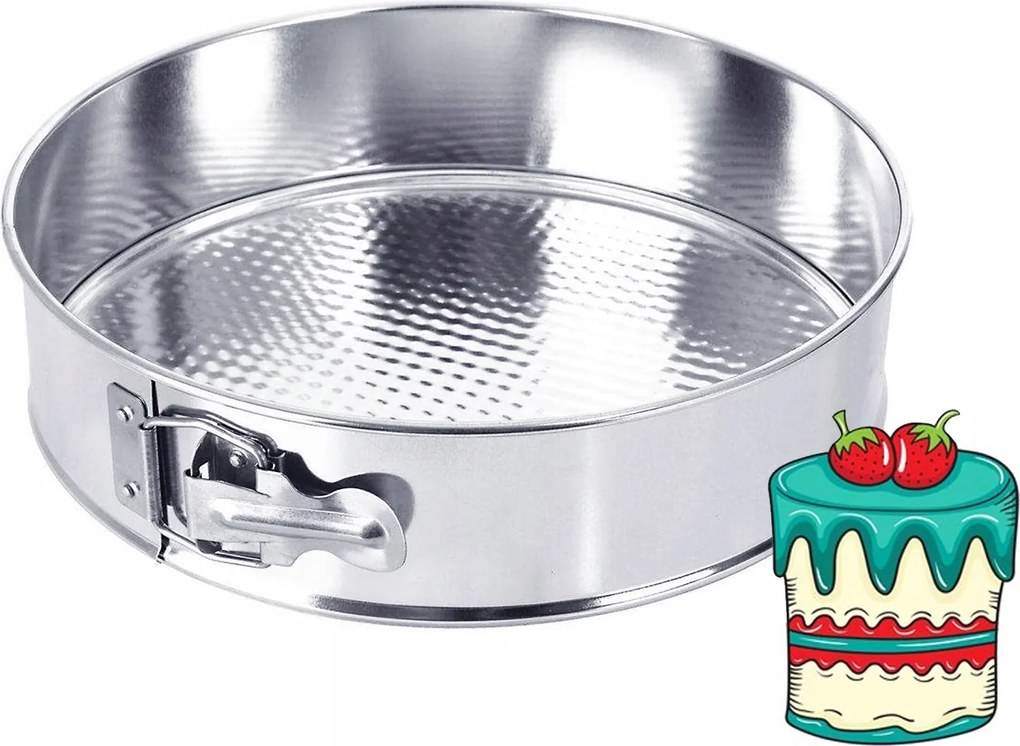 Egészséges Hagyományos Cipzáras Tortaforma Sütő Texturált Alj 28cm Pl