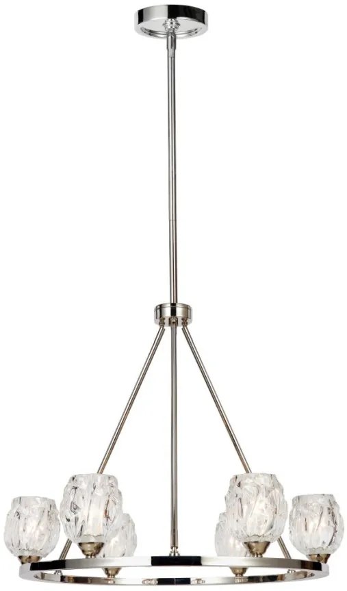 ELSTEAD FE-RUBIN6 RUBIN Modern Csillár Nikkel, Átlátszó G9 IP20