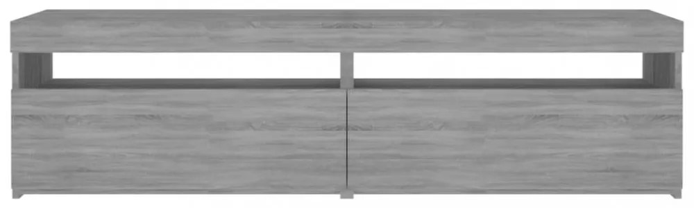 2 db füstös tölgy színű TV-szekrény LED-ekkel 75 x 35 x 40 cm
