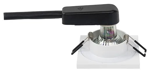 6 darabos modern, fehér, süllyesztett fürdőszobai spotlámpa szett - Doku