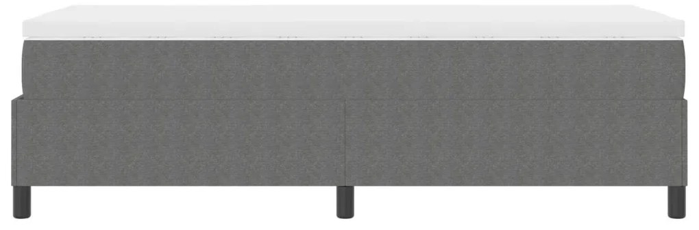 Box Spring Ágy Matraccal Világosszürke 80x200 cm Kordbársony