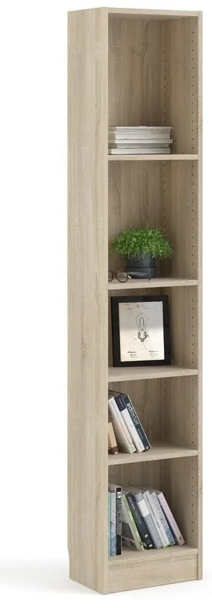Basic könyvespolc tölgyfa dekorral , 41 x 203 cm - Tvilum