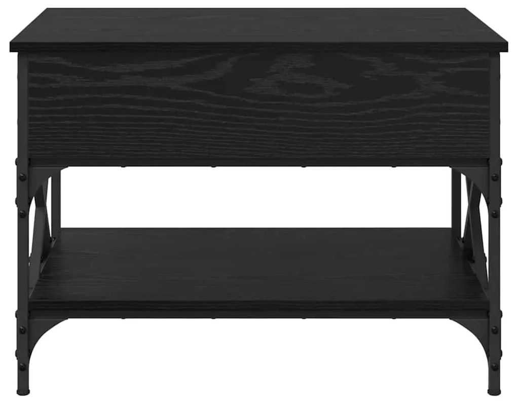 Dohányzóasztal Fekete tölgy 70x50x50cm Faanyag