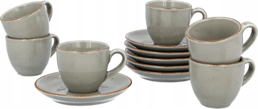 Lubiana Art Csésze Csészealjjal 2 Db 80 ML 12 Cm-es Kávéscsésze Szett